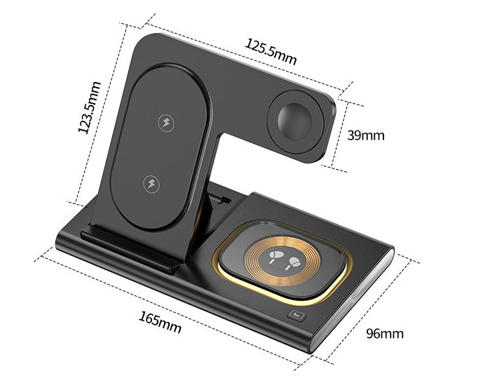 AUFYX 3 IN 1 15W Wireless Charging Charger Magnetic