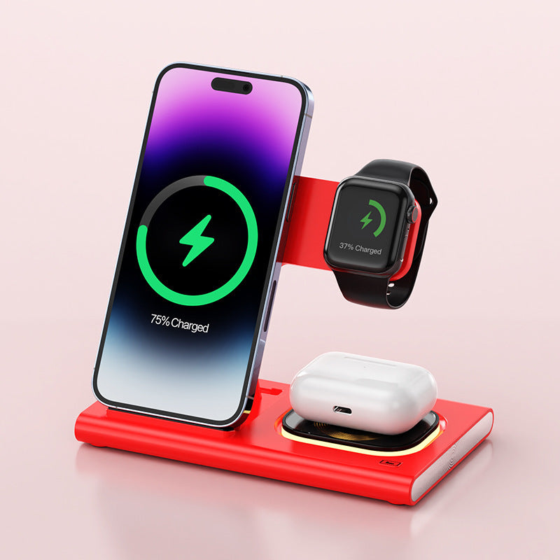AUFYX 3 IN 1 15W Wireless Charging Charger Magnetic