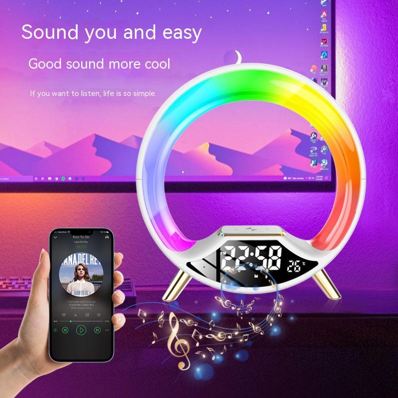 AUFYX O Light Three In One Wireless Charging Multifunctional Bluetooth Speaker Night Light
