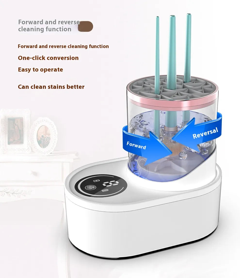 Nettoyeur et sèche-pinceaux de maquillage électriques
