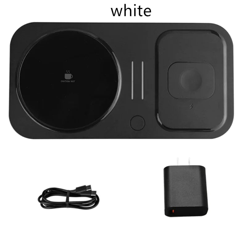 AUFYX 4-in-1 Wireless Charger & Heating Coaster