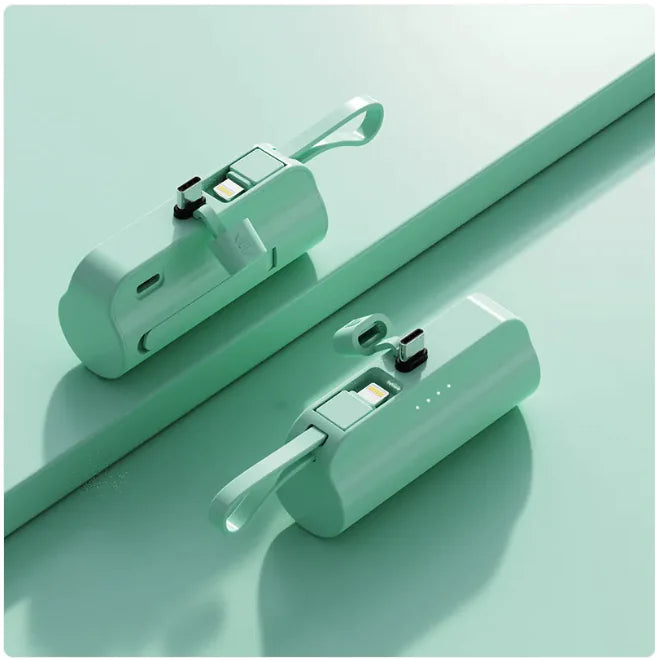 Chargeur portable 5000 mAh avec câble intégré