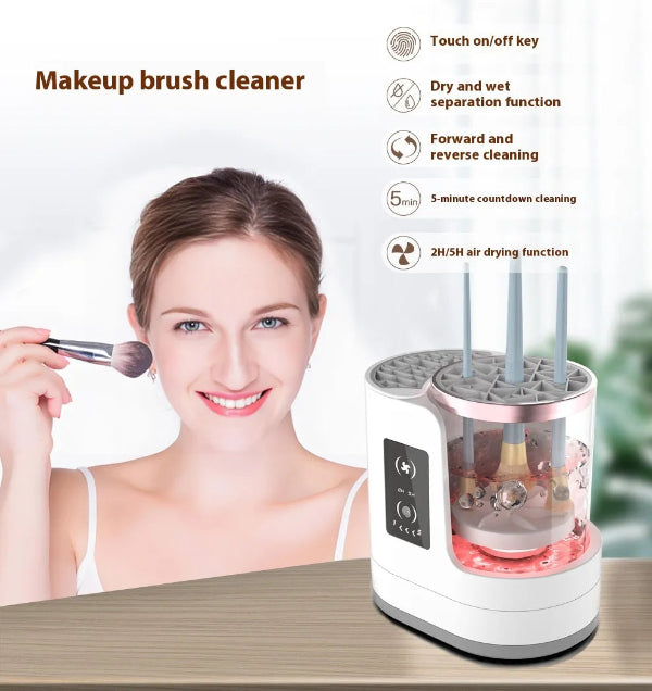 Nettoyeur et sèche-pinceaux de maquillage électriques