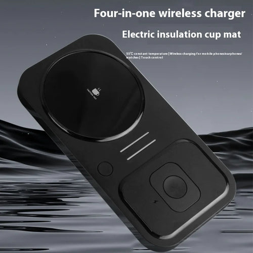AUFYX 4-in-1 Wireless Charger & Heating Coaster