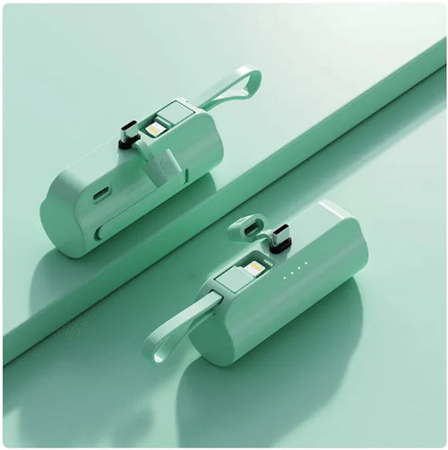 Chargeur portable 5000 mAh avec câble intégré
