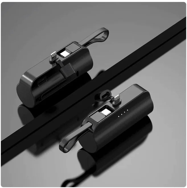 Chargeur portable 5000 mAh avec câble intégré