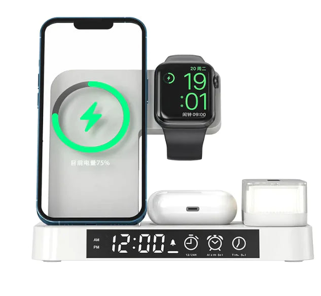 AUFYX Charge Mate 4-in-1 Wireless Hub with Night Light