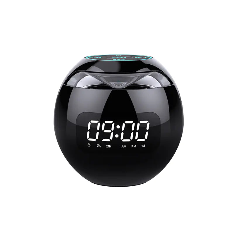 AUFYX Mini Portable Colorful Bluetooth Alarm Clock Speaker