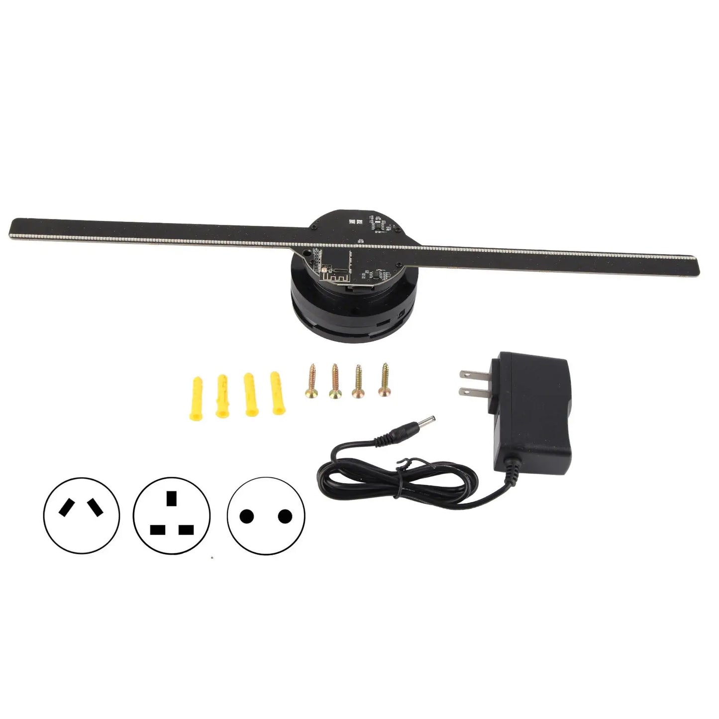 Ventilateur holographique 3D 224 LED