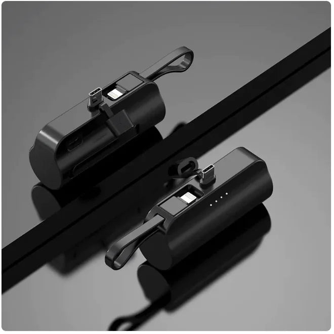 Chargeur portable 5000 mAh avec câble intégré