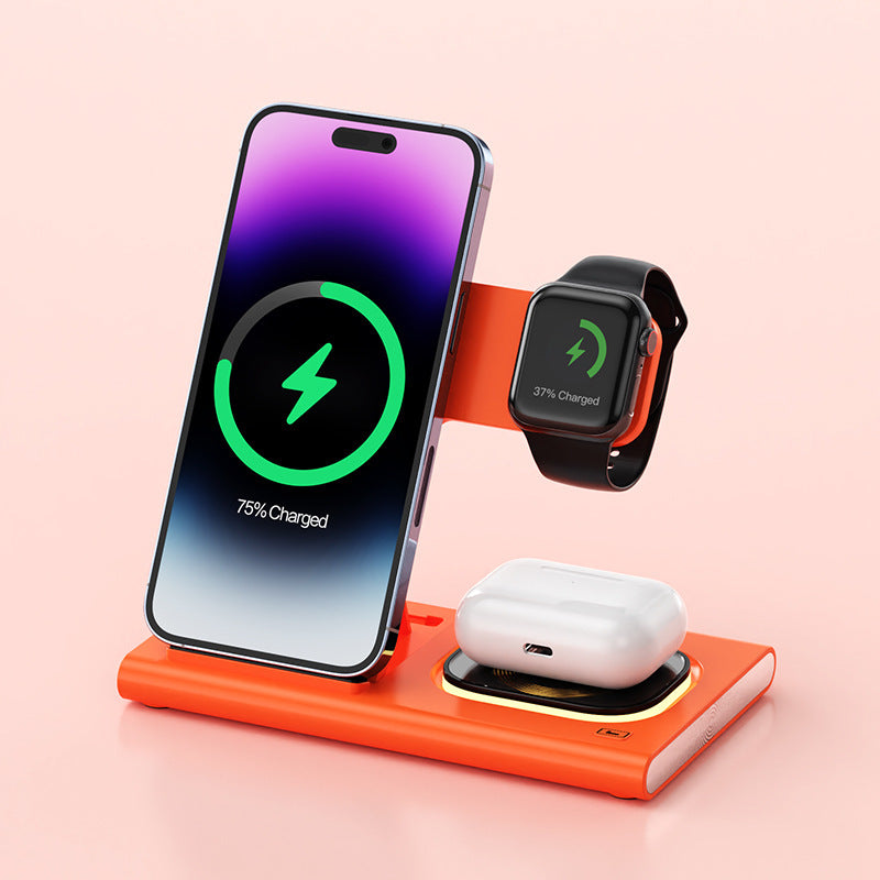AUFYX 3 IN 1 15W Wireless Charging Charger Magnetic