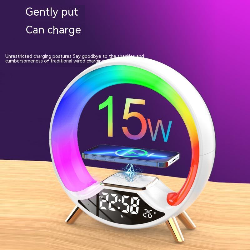 AUFYX O Light Three In One Wireless Charging Multifunctional Bluetooth Speaker Night Light