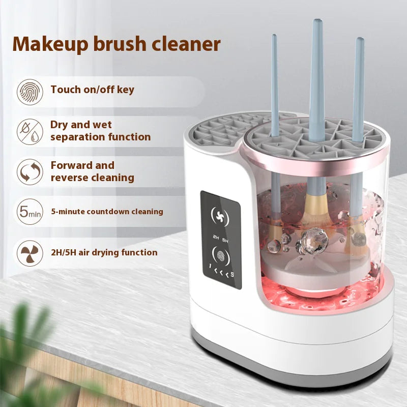 Nettoyeur et sèche-pinceaux de maquillage électriques