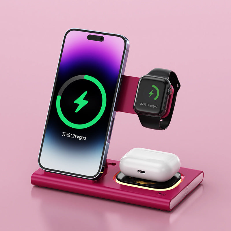 AUFYX 3 IN 1 15W Wireless Charging Charger Magnetic