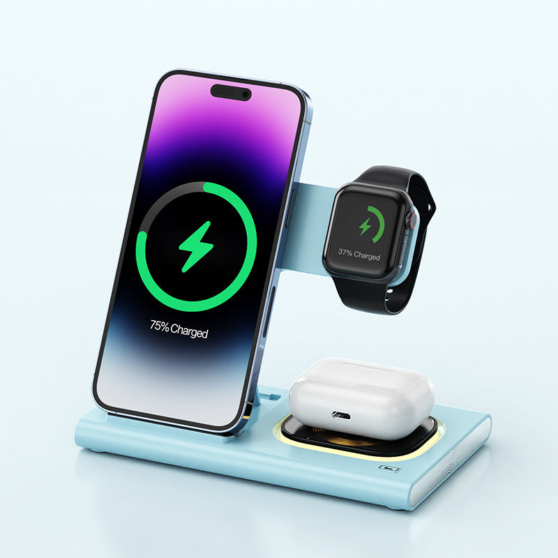 AUFYX 3 IN 1 15W Wireless Charging Charger Magnetic