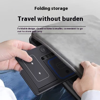 AUFYX 3 In 1 LED Fast Wireless Charger Stand Foldable Charging Station