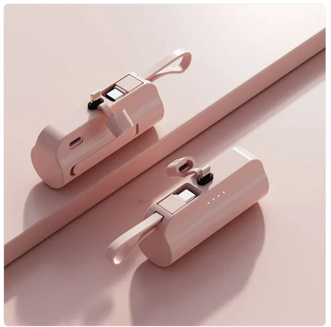 Chargeur portable 5000 mAh avec câble intégré