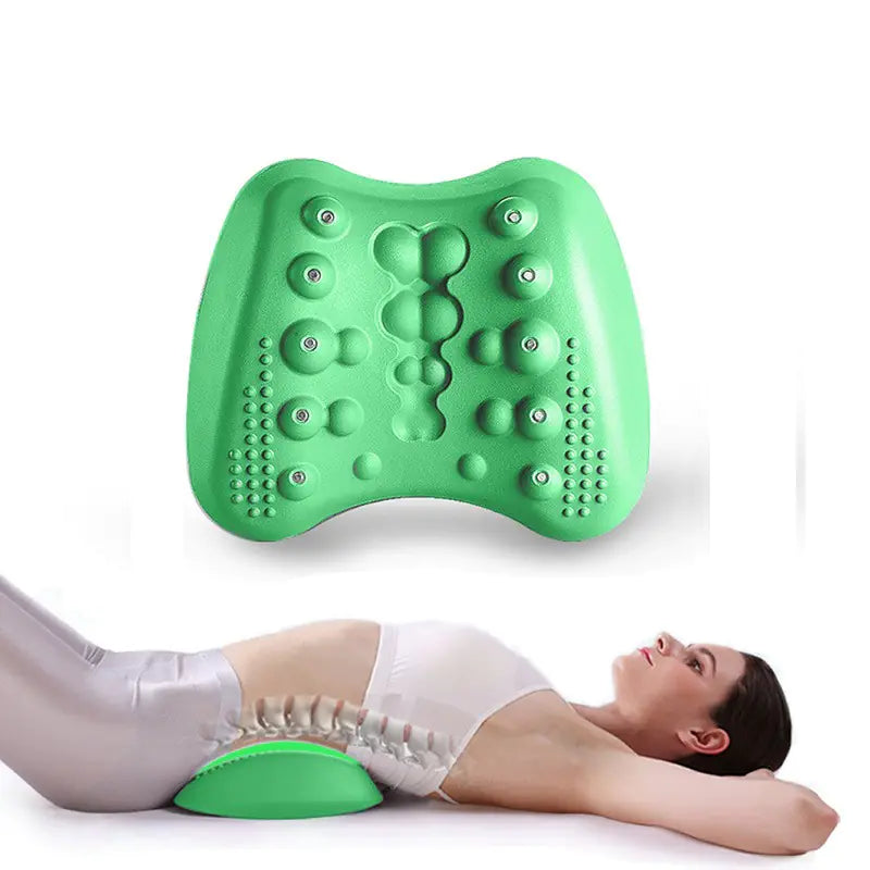 AUFYX Lumbar Support Pillow Back Stretcher Massager