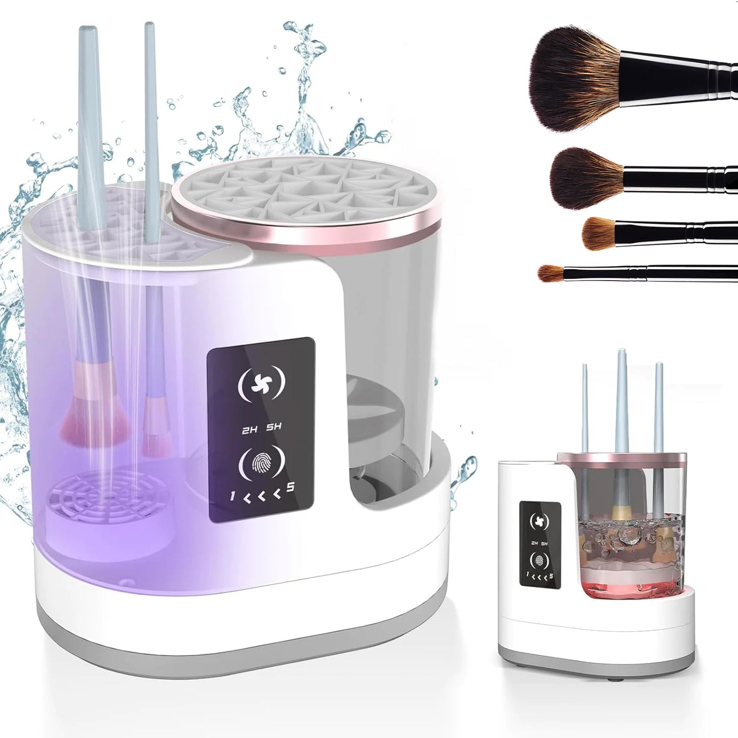 Nettoyeur et sèche-pinceaux de maquillage électriques