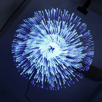مروحة ثلاثية الأبعاد ثلاثية الأبعاد مع 224 خرزة إضاءة LED