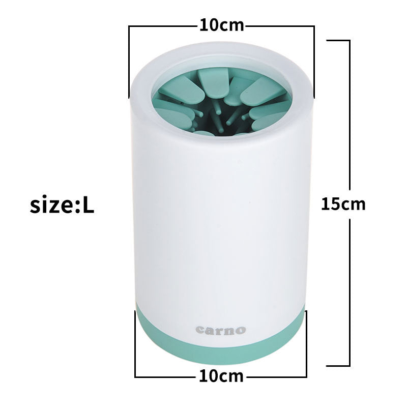 AUFYX Portable Pet Paw Cleaner Cup Soft Silicone Comb