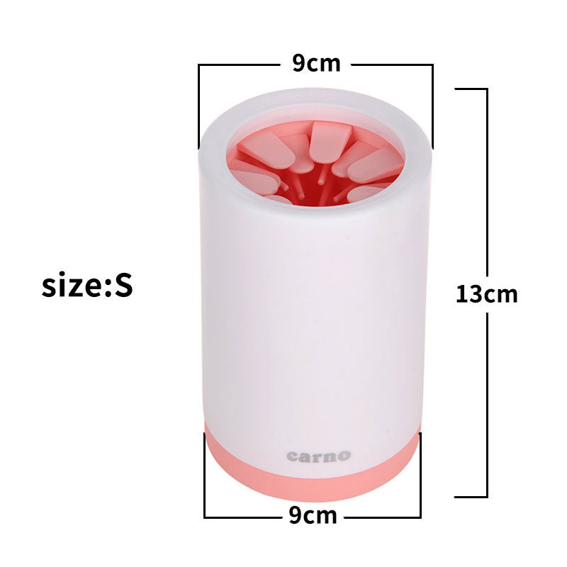 AUFYX Portable Pet Paw Cleaner Cup Soft Silicone Comb