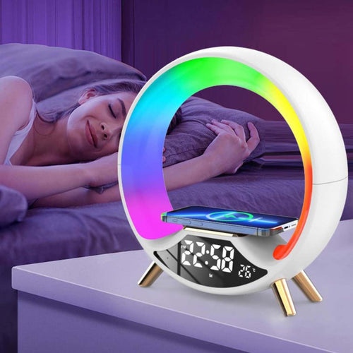 AUFYX O Light Three In One Wireless Charging Multifunctional Bluetooth Speaker Night Light
