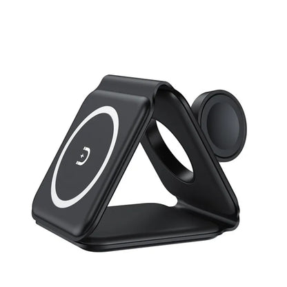 AUFYX 3 In 1 Magnetic Wireless Charging Folding Mobile Phone Holder