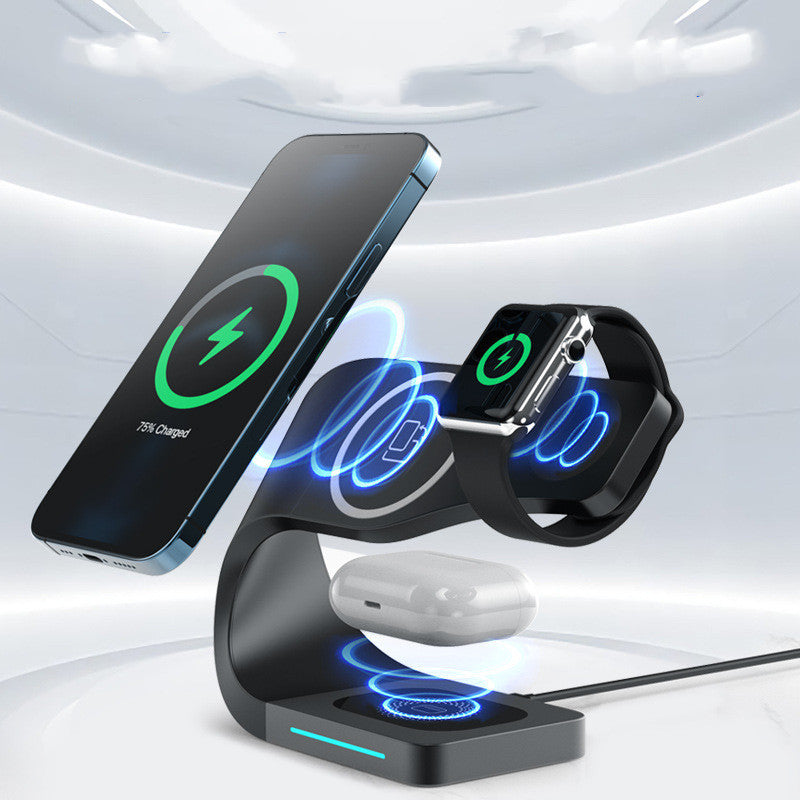 AUFYX Multi-function Charging Stand Magnetic Wireless Charging 15W Fast Charging