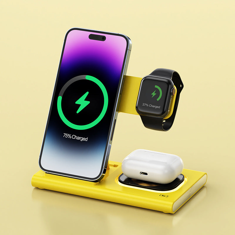 AUFYX 3 IN 1 15W Wireless Charging Charger Magnetic