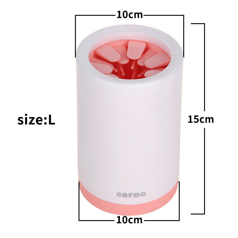 AUFYX Portable Pet Paw Cleaner Cup Soft Silicone Comb