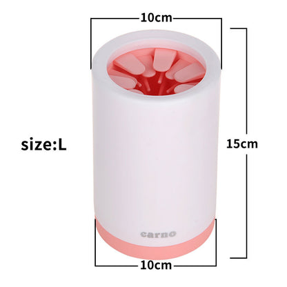 AUFYX Portable Pet Paw Cleaner Cup Soft Silicone Comb