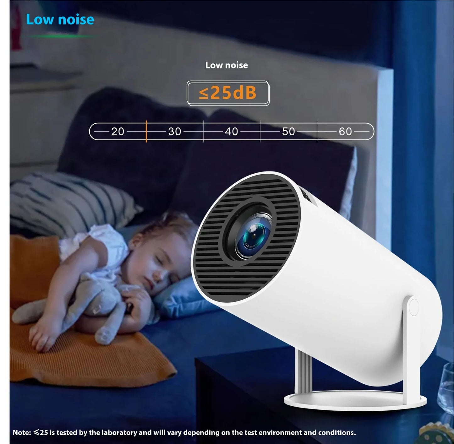Projecteur HY300 Pro, petit projecteur portable pour divertissement à domicile