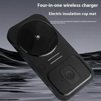 AUFYX 4-in-1 Wireless Charger & Heating Coaster