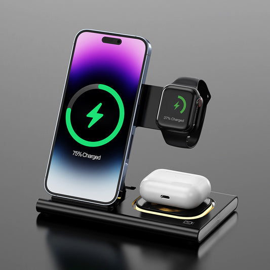 AUFYX 3 IN 1 15W Wireless Charging Charger Magnetic