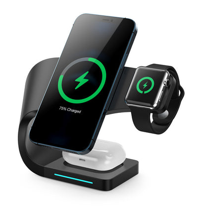 AUFYX Multi-function Charging Stand Magnetic Wireless Charging 15W Fast Charging