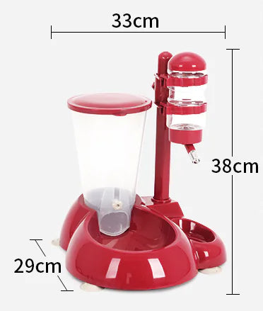 Distributeur automatique d'eau et de nourriture pour chiens