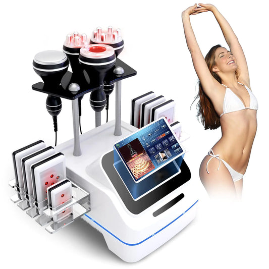 Appareil de perte de graisse en forme de S avec thérapie RF et sous vide