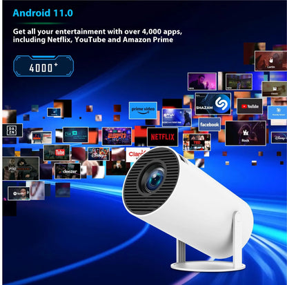 Projecteur HY300 Pro, petit projecteur portable pour divertissement à domicile