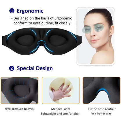 Masque contour des yeux 3D pour dormir